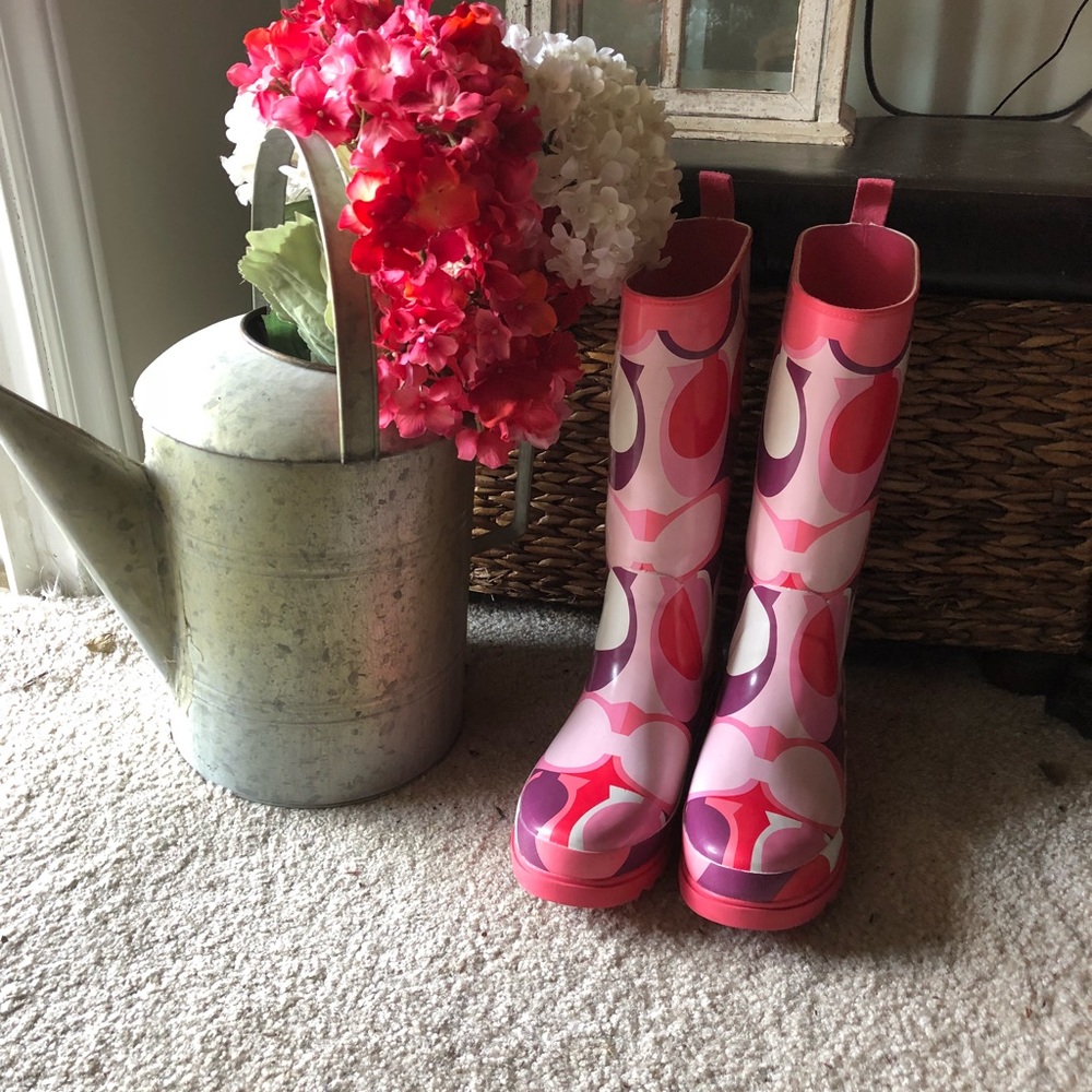 Coach rain boots